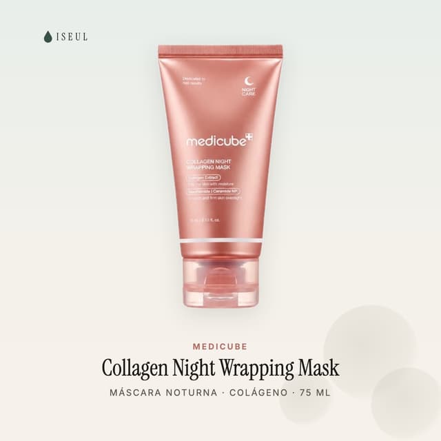 medicube Collagen Night Wrapping Mask · Máscara Noturna de Colágeno · 75 ml