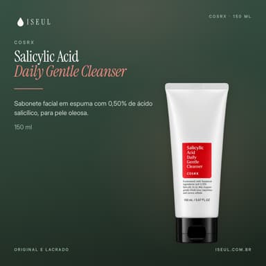 COSRX Salicylic Acid Daily Gentle Cleanser · Sabonete Facial em Espuma · 150 ml