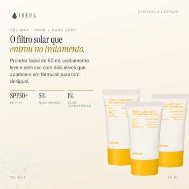 celimax Pore + Dark Spot Brightening Sunscreen · Protetor Solar