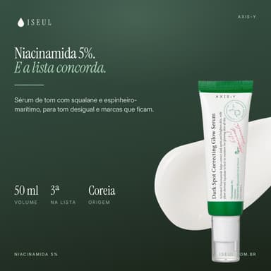 AXIS-Y Dark Spot Correcting Glow Serum · Sérum Clareador · 50 ml