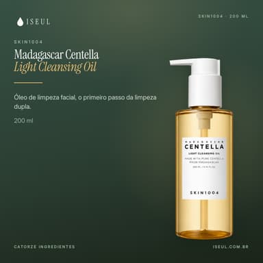 SKIN1004 Centella Light Cleansing Oil · Óleo de Limpeza · 200 ml