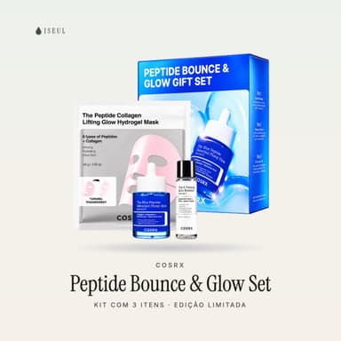 COSRX Peptide Bounce & Glow Gift Set · Kit com 3 Peptídeos · Edição Limitada
