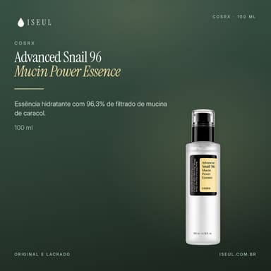 COSRX Advanced Snail 96 Mucin Power Essence · Essência de Mucina de Caracol · 100 ml