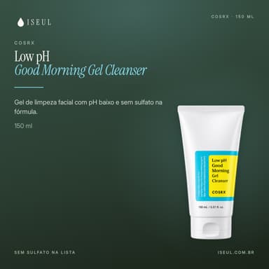 COSRX Low pH Good Morning Gel Cleanser · Gel de Limpeza · 150 ml