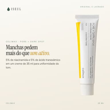 celimax Pore + Dark Spot Brightening Cream · Creme Clareador